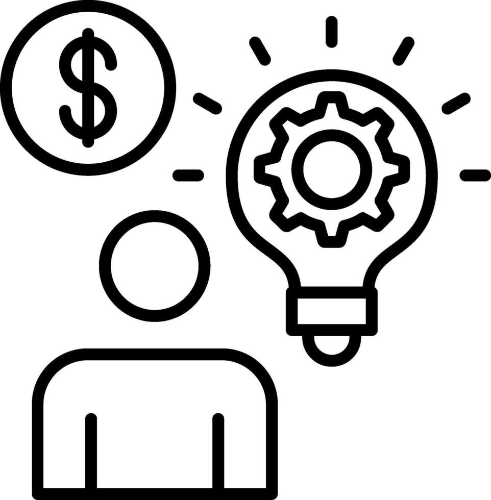 Idea Line Icon vector