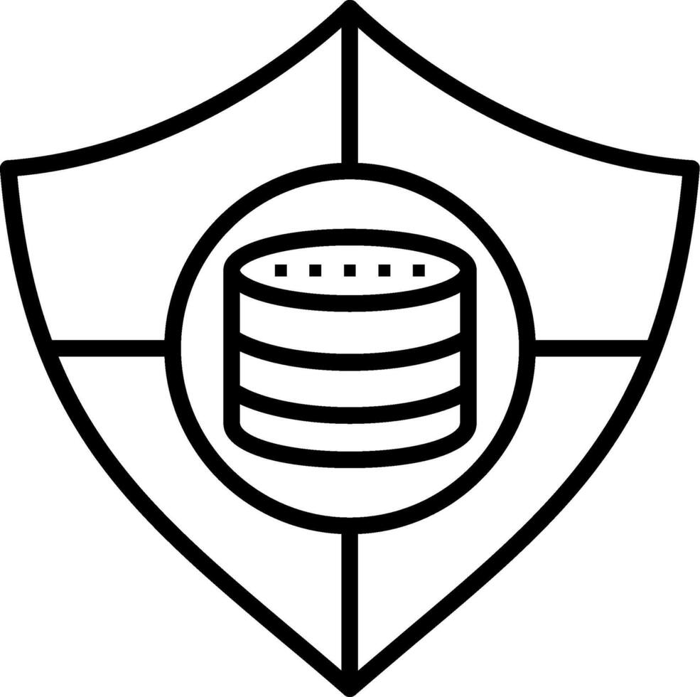 Security Line Icon vector