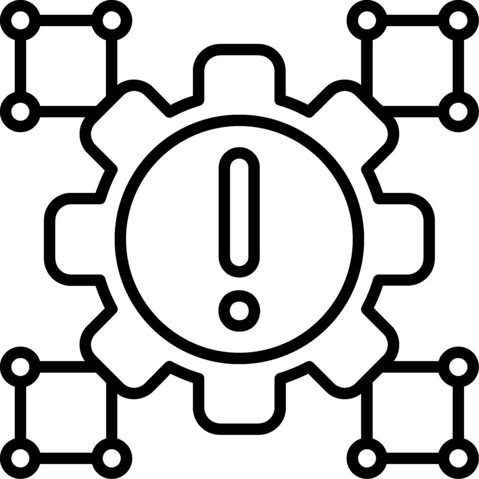 Framework Line Icon vector