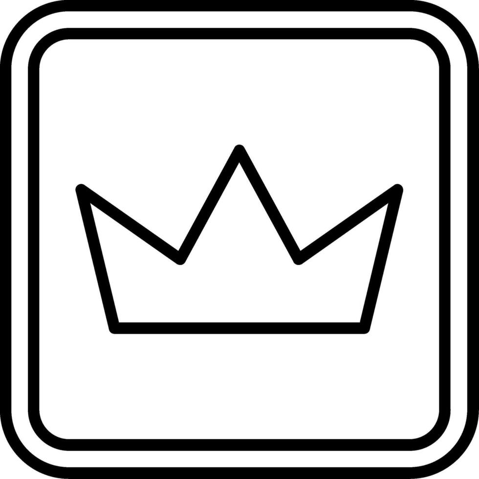 Crown Line Icon vector