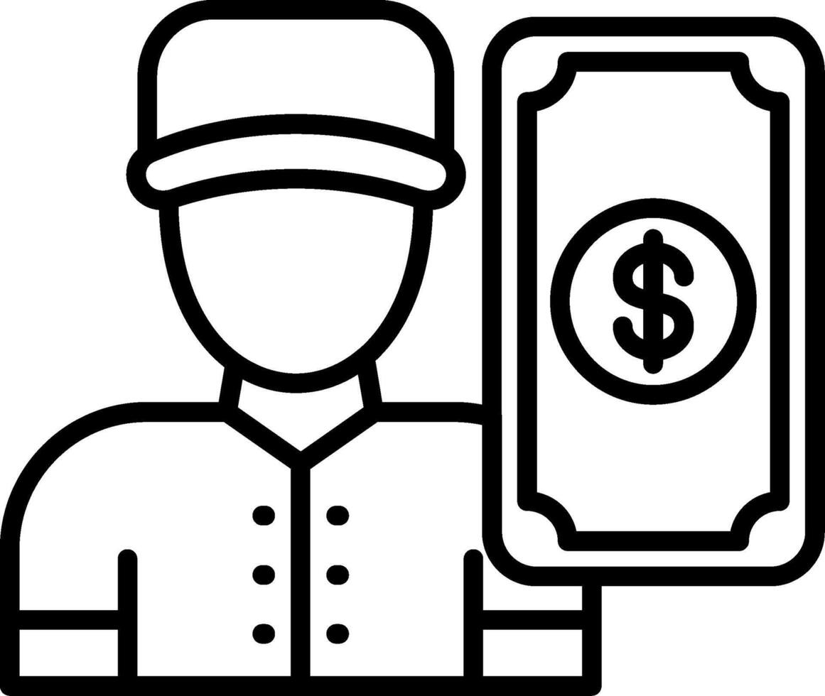 Businessman Line Icon vector