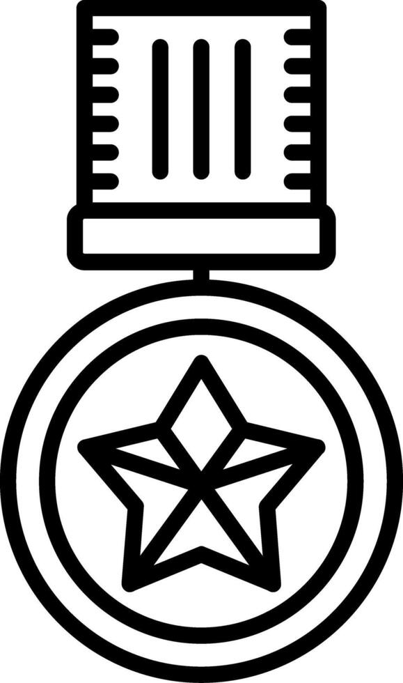 Medal Line Icon vector