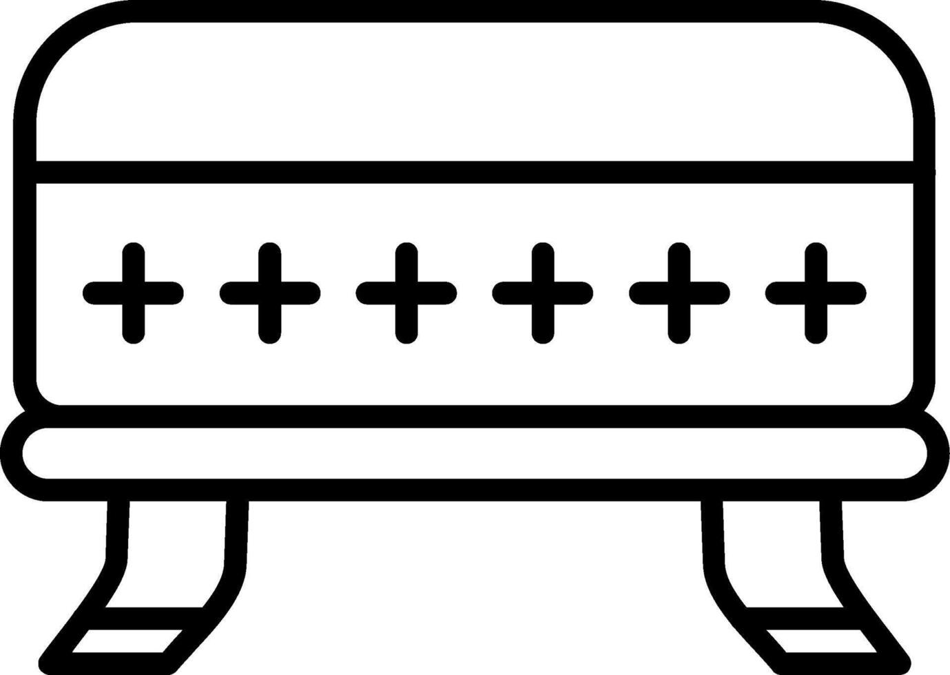 Ottoman Line Icon vector