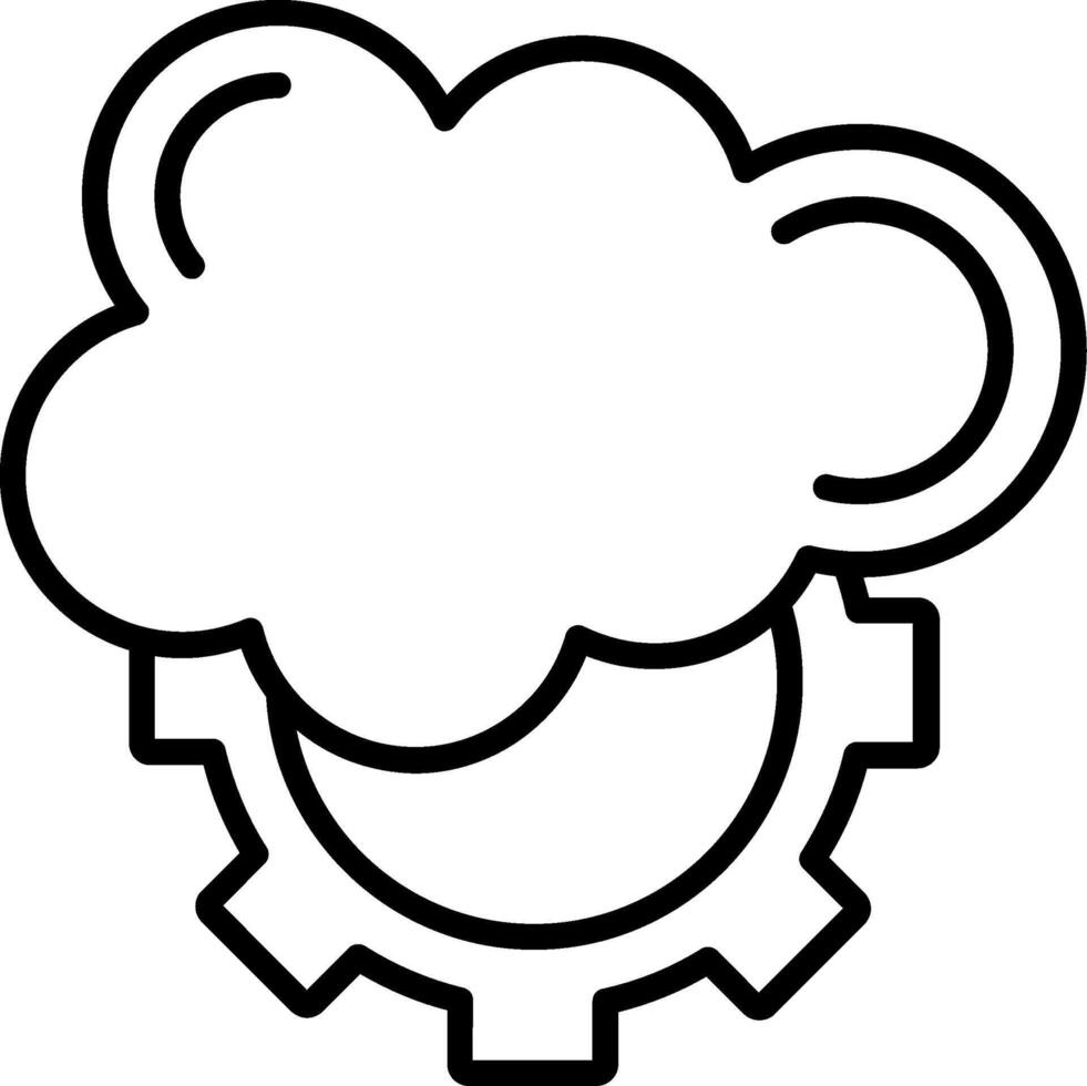 Salesforce Line Icon vector