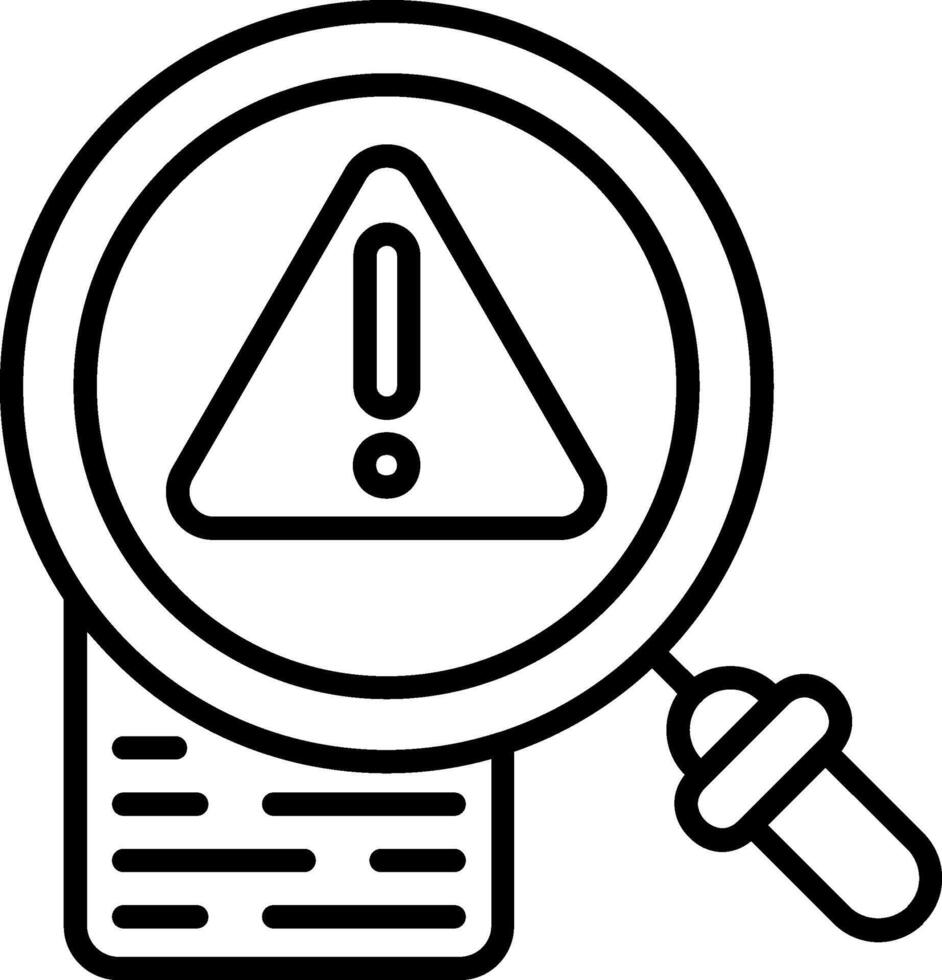 Risk Line Icon vector