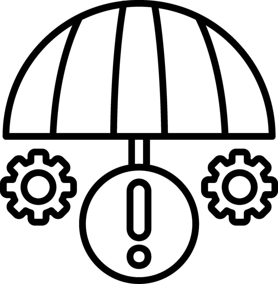 Mitigation Line Icon vector