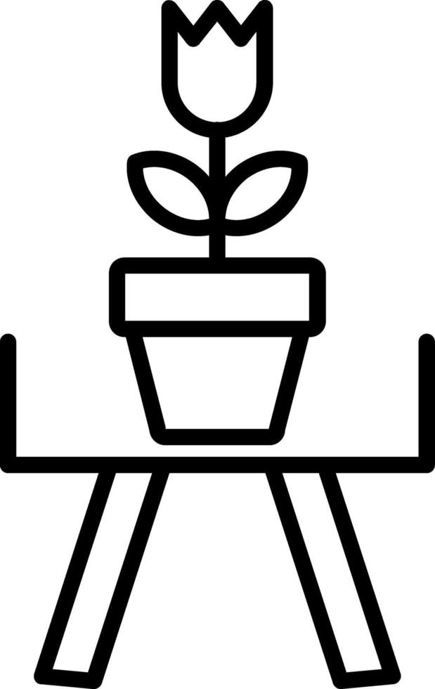 Plant Line Icon vector