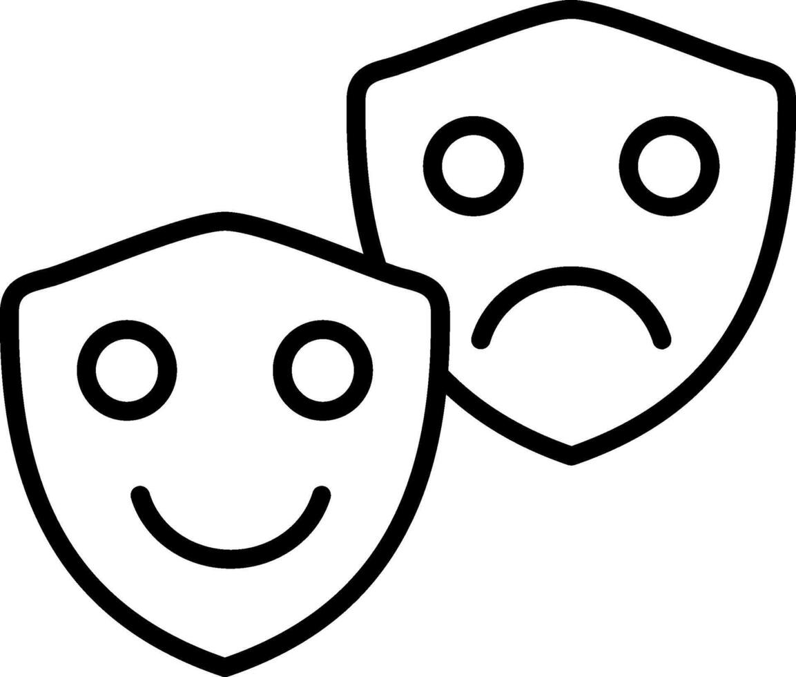 Role Playing Line Icon vector