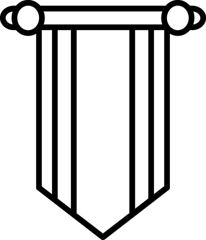 Banner Line Icon vector