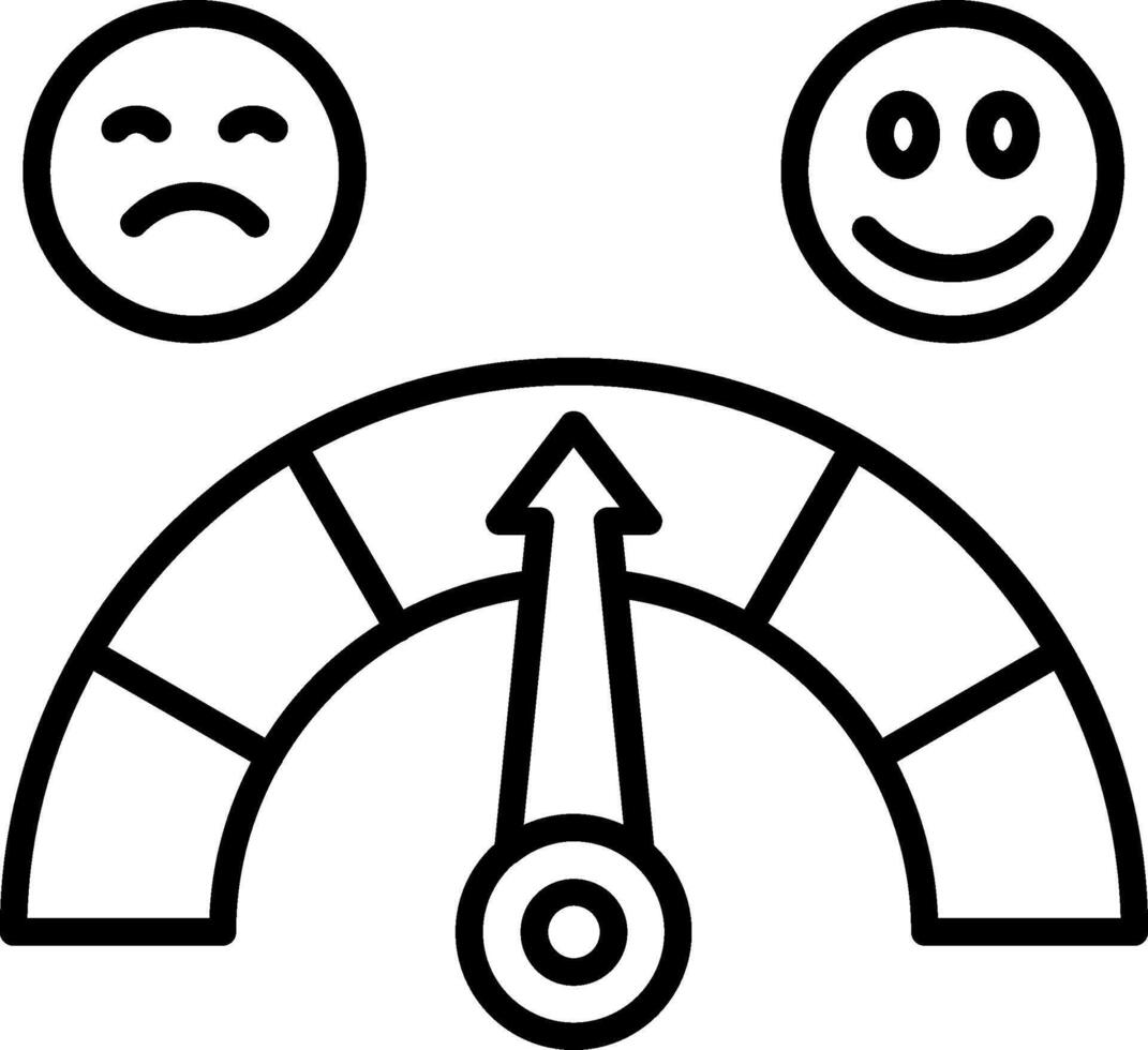 Meter Line Icon vector