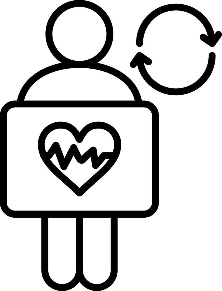 Procedure Line Icon vector