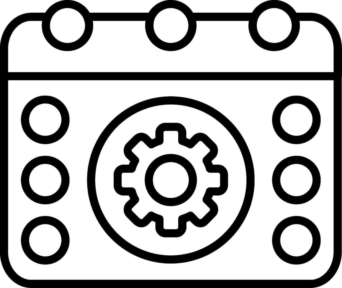 Event Information Line Icon vector