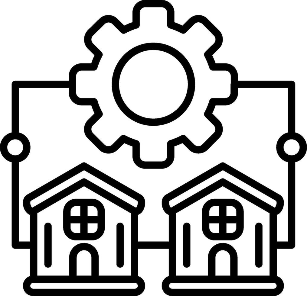 Management Line Icon vector