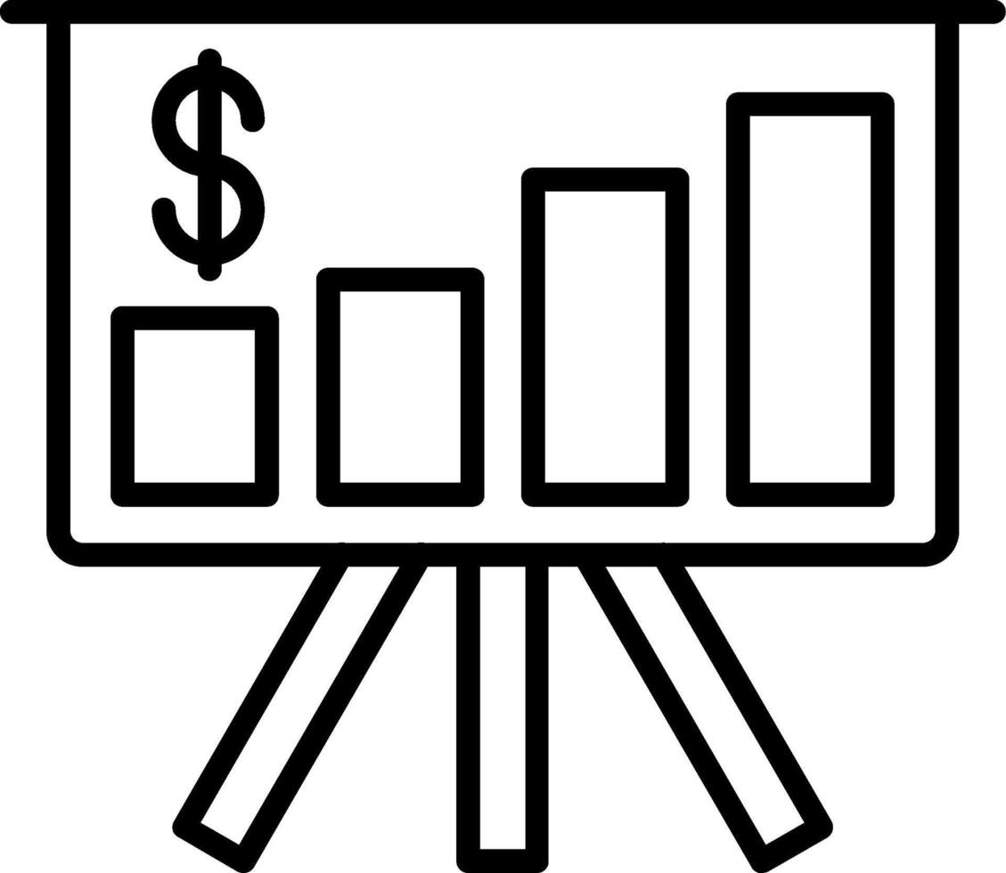 Strategy Line Icon vector