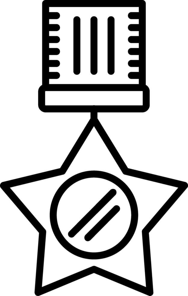 Medal Line Icon vector