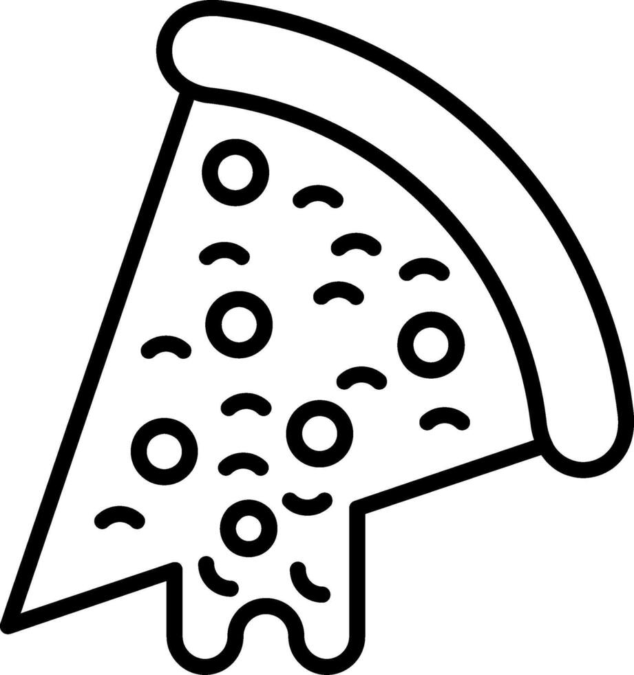 Pizza Line Icon vector