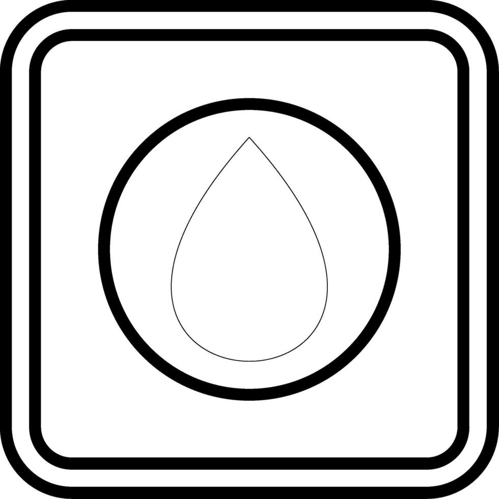 Water Drop Line Icon vector