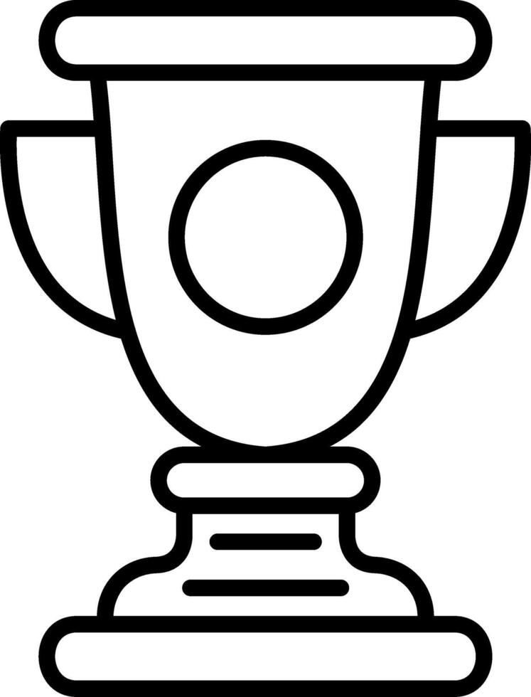 Trophy Cup Line Icon vector