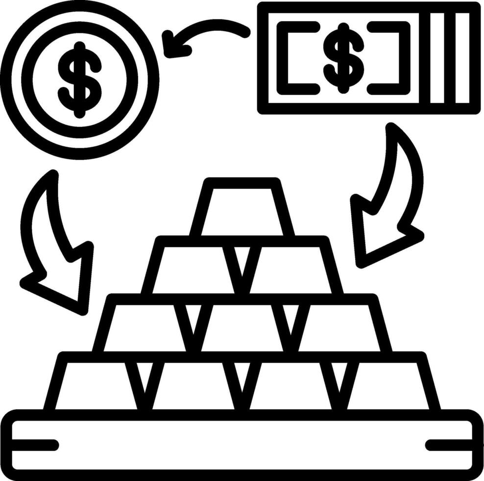 Exchange Line Icon vector