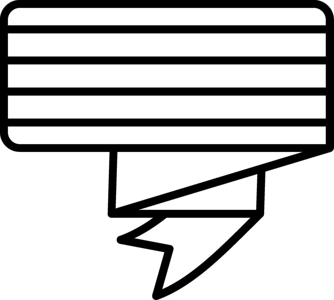 Down Arrow Line Icon vector