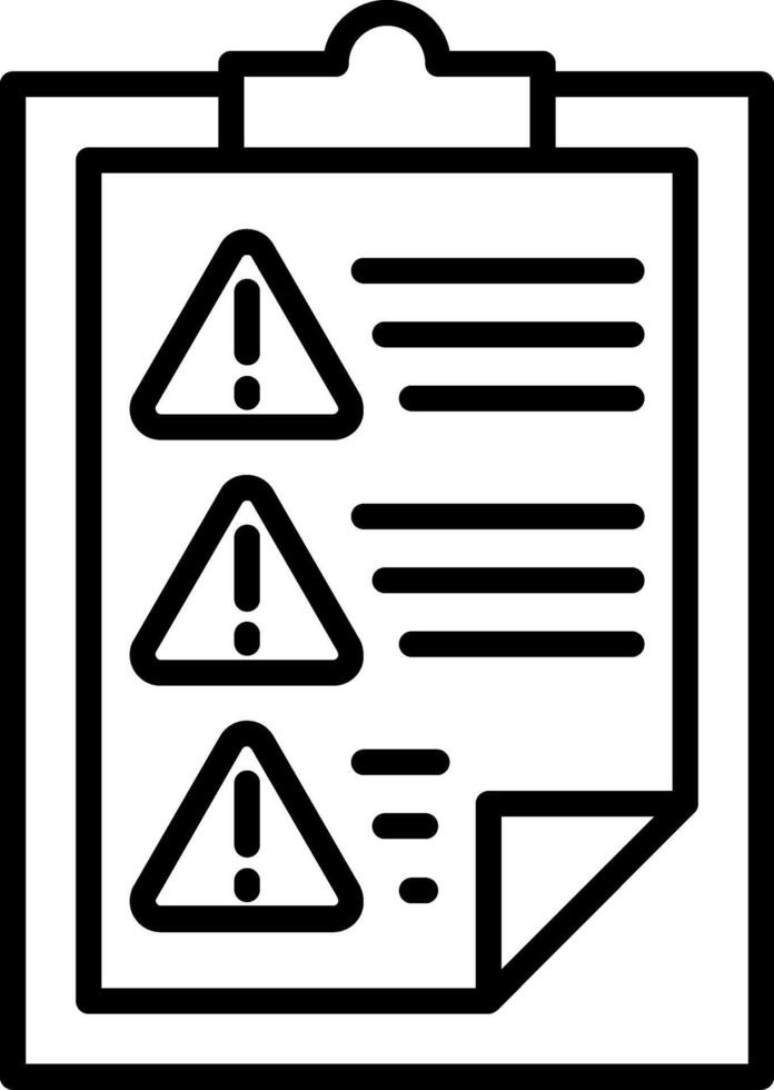 Reporting Line Icon vector