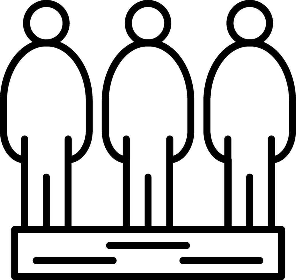 Employee Line Icon vector