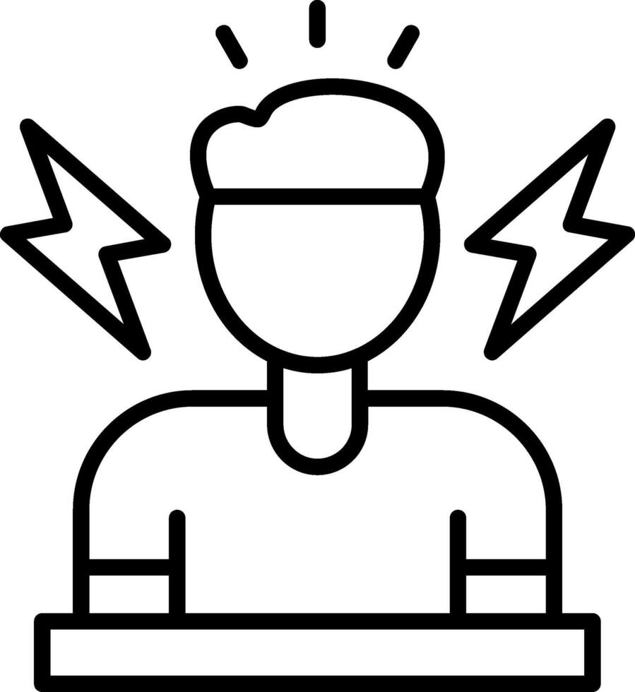 Stress Line Icon vector