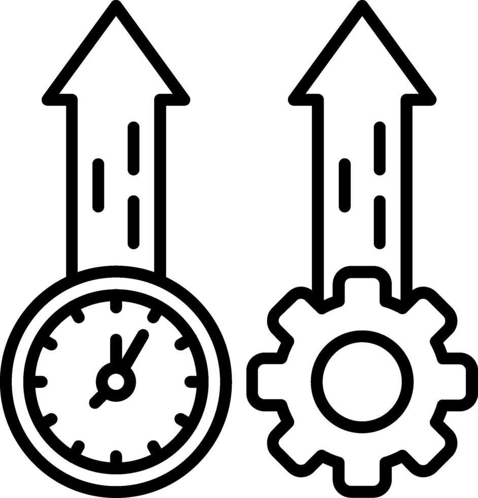 Productivity Line Icon vector