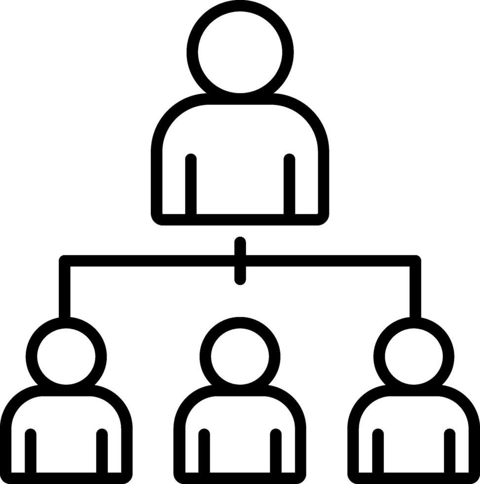 Leadership Line Icon vector