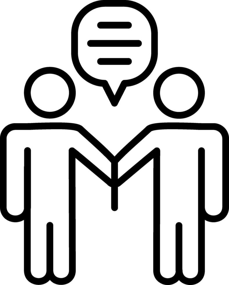 Coaching Line Icon vector