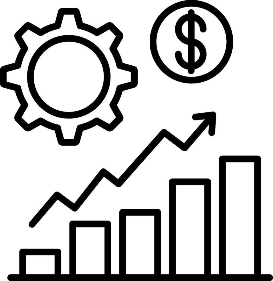 Efficiency Line Icon vector
