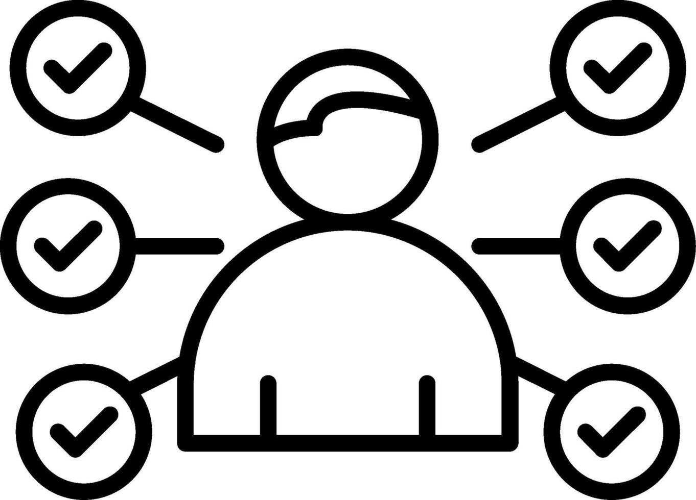 Skill Line Icon vector