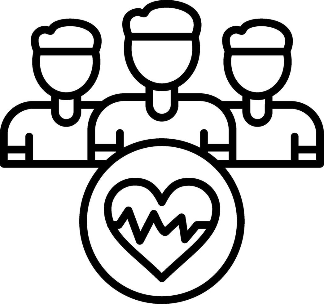 Pulse Line Icon vector