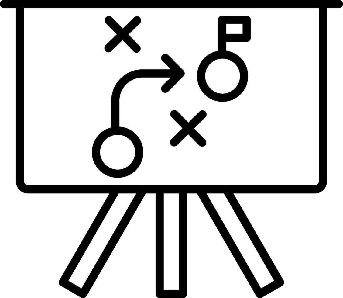 Strategy Line Icon vector