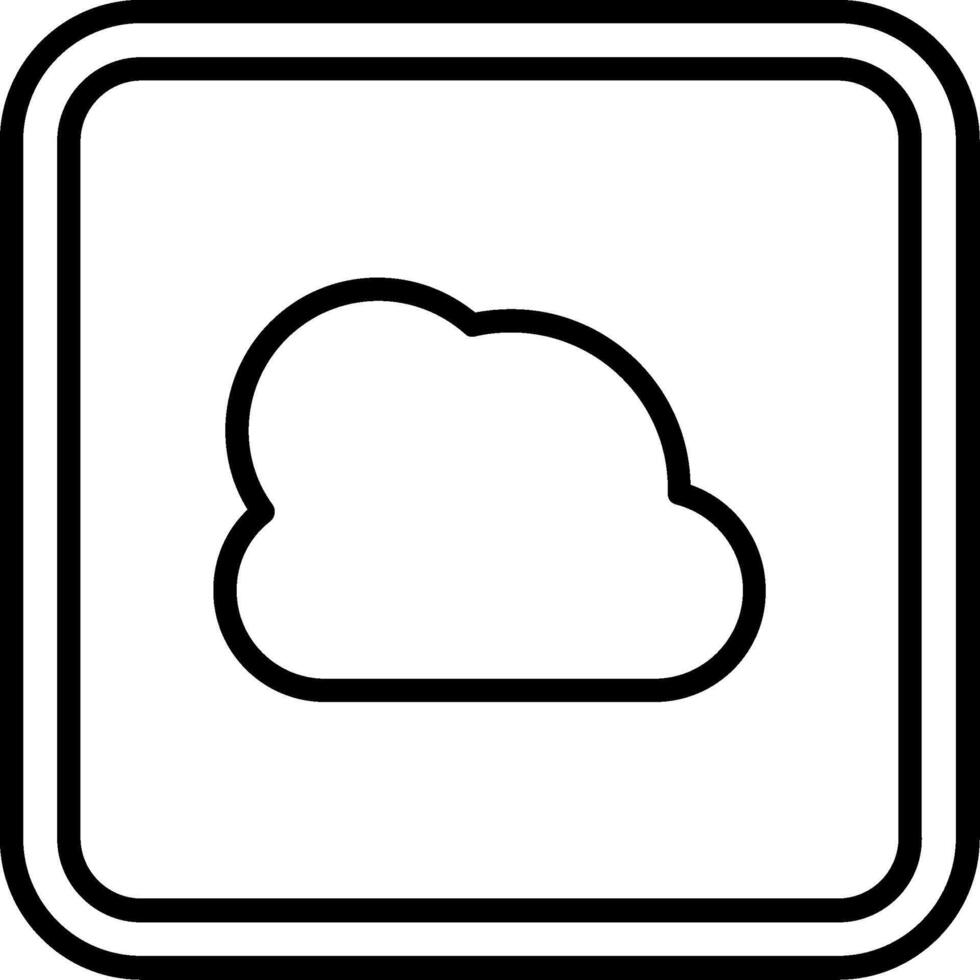 Cloud Line Icon vector