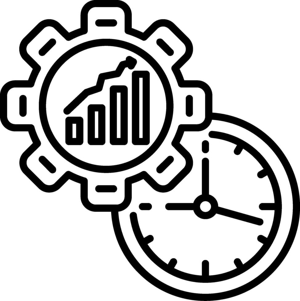 Efficiency Line Icon vector