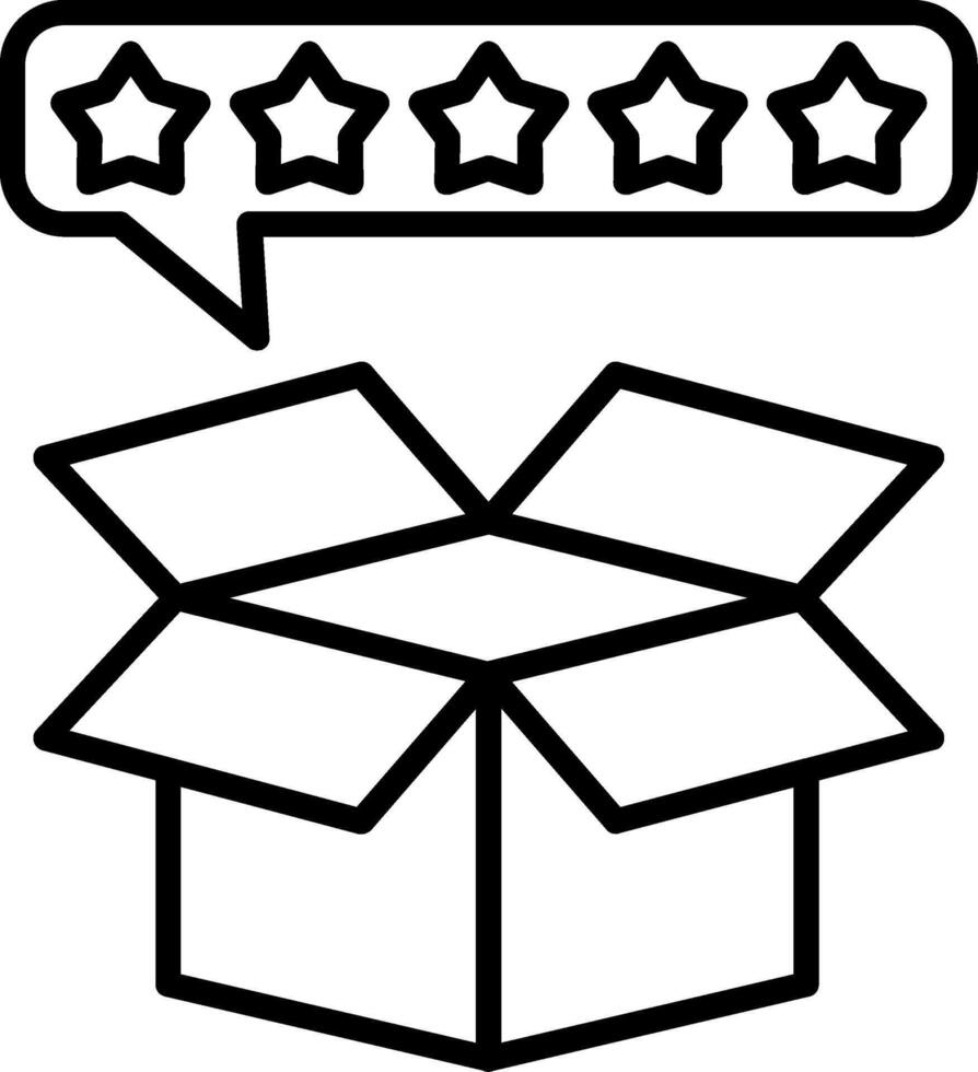 Testimonial Line Icon vector