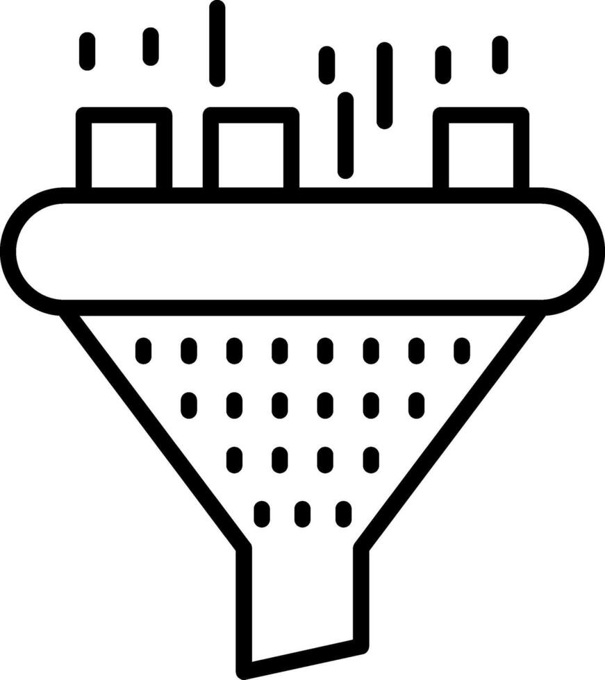 Filter Line Icon vector