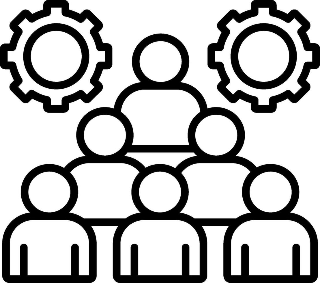 Group Line Icon vector
