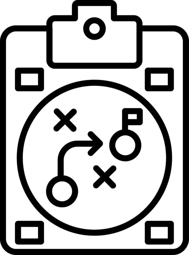 Strategy Line Icon vector