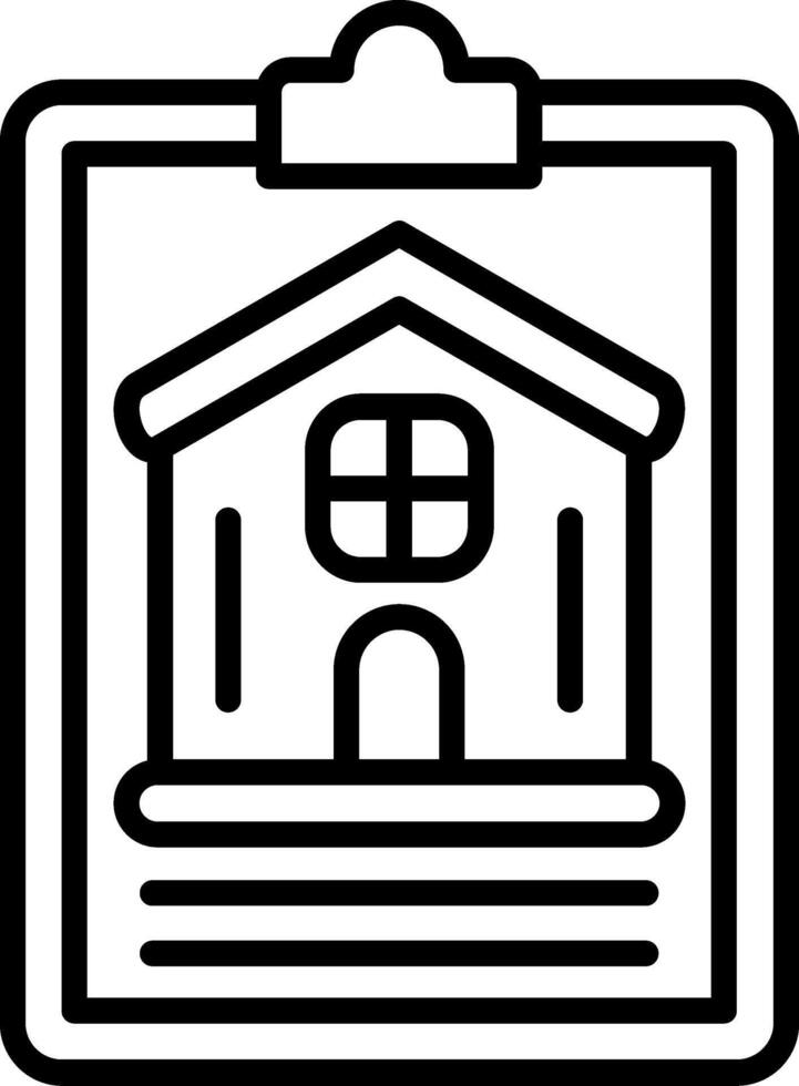 Clipboard Line Icon vector