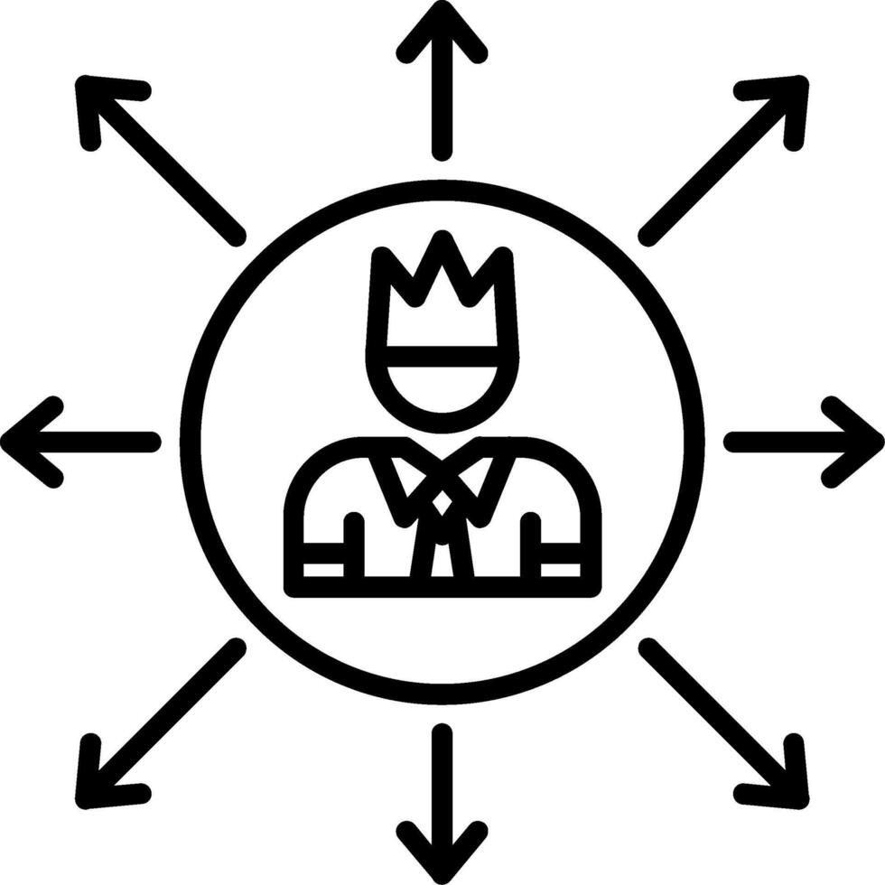Mentor Line Icon vector