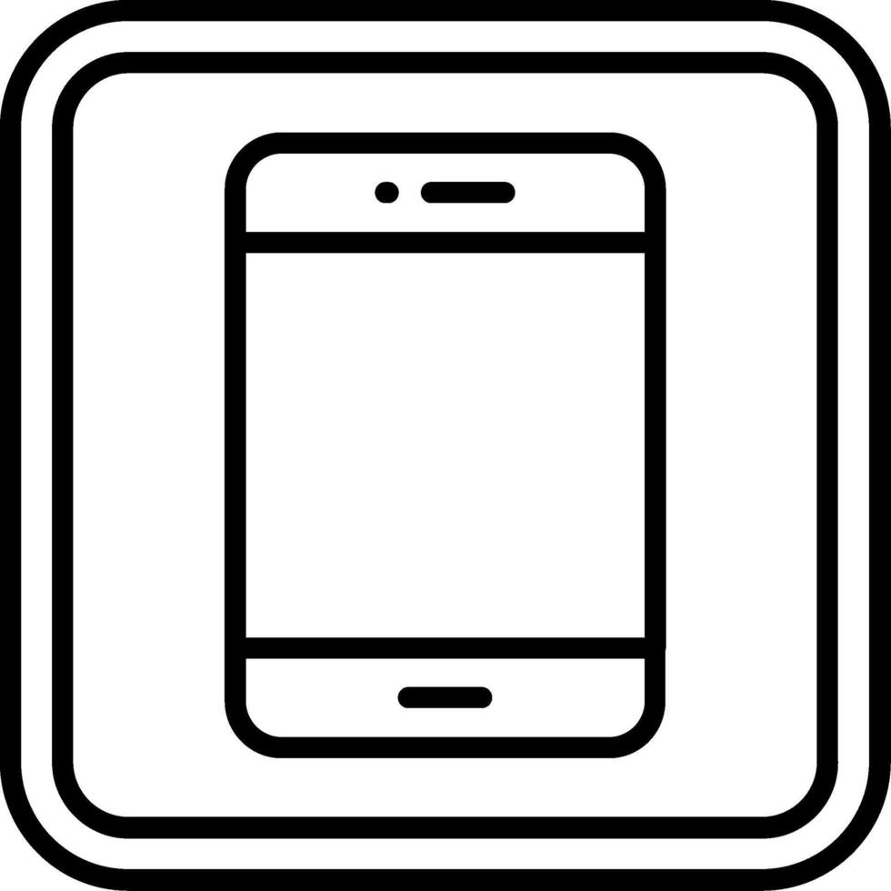Smartphone Line Icon vector