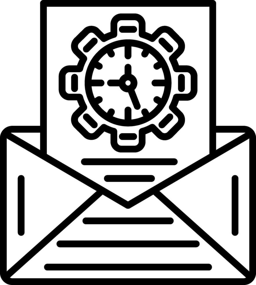 Mail Line Icon vector