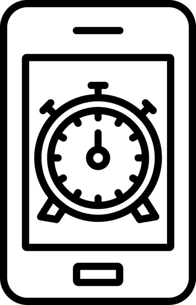 Smartphone Line Icon vector