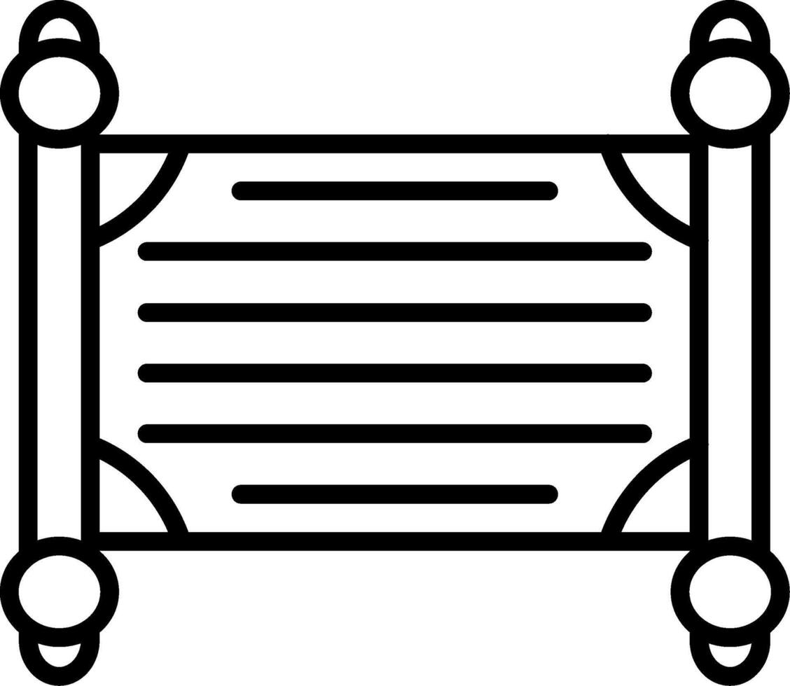 Banner Line Icon vector