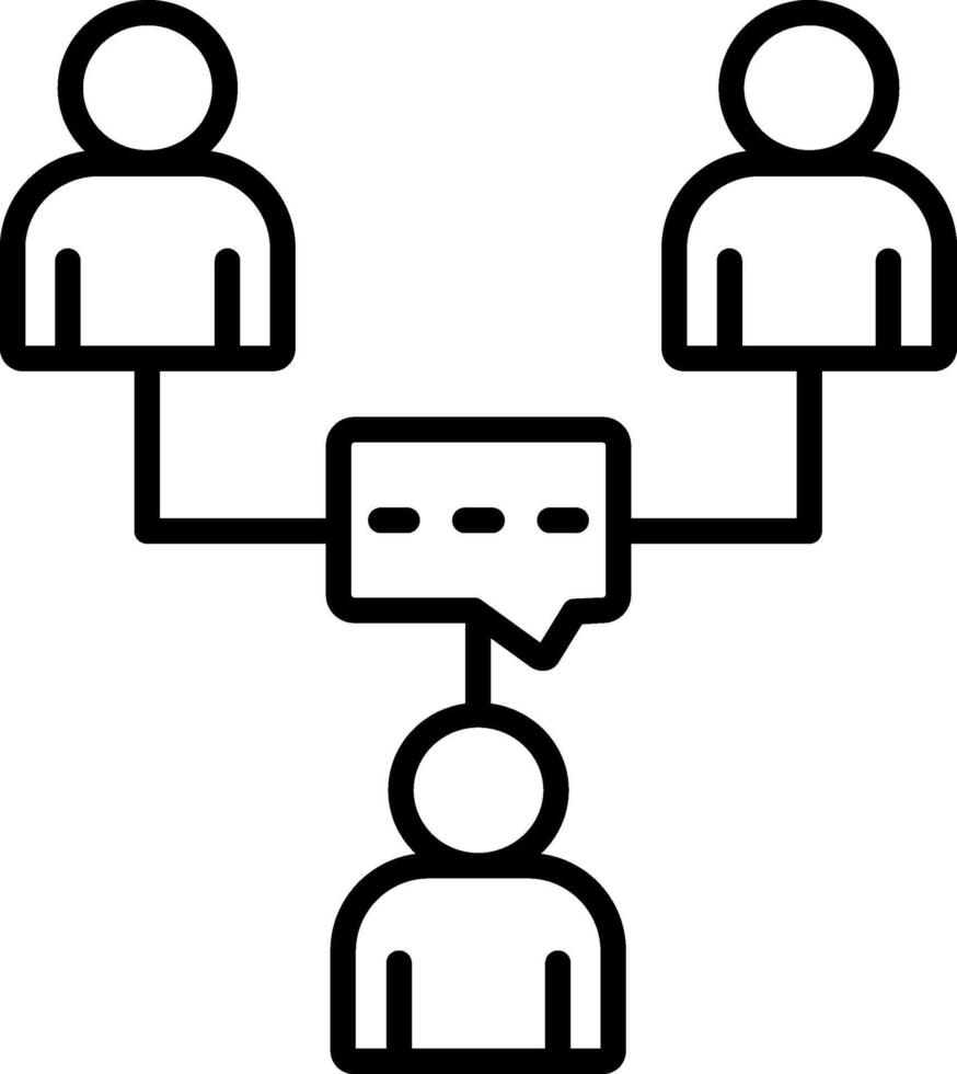 Communication Line Icon vector
