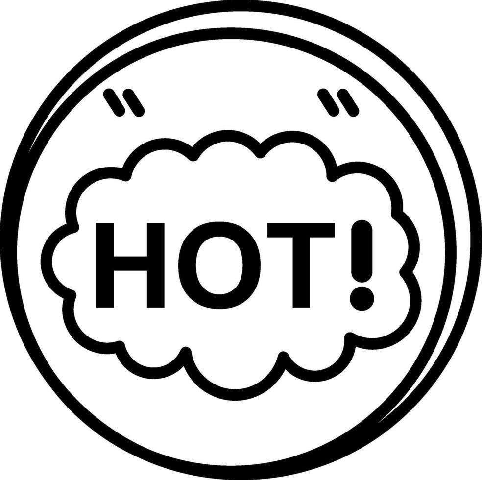 Hot Line Icon vector