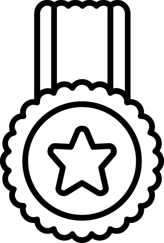 Medal Line Icon vector