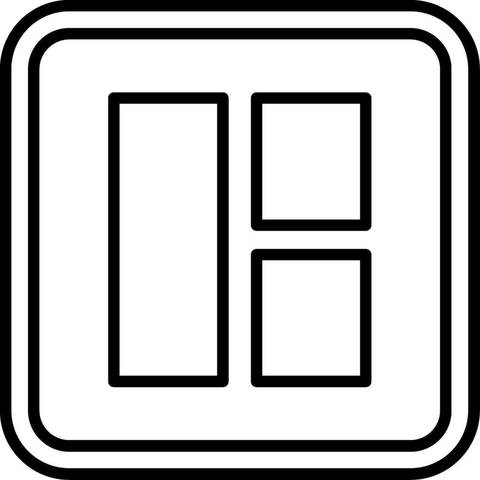 Layout Line Icon vector